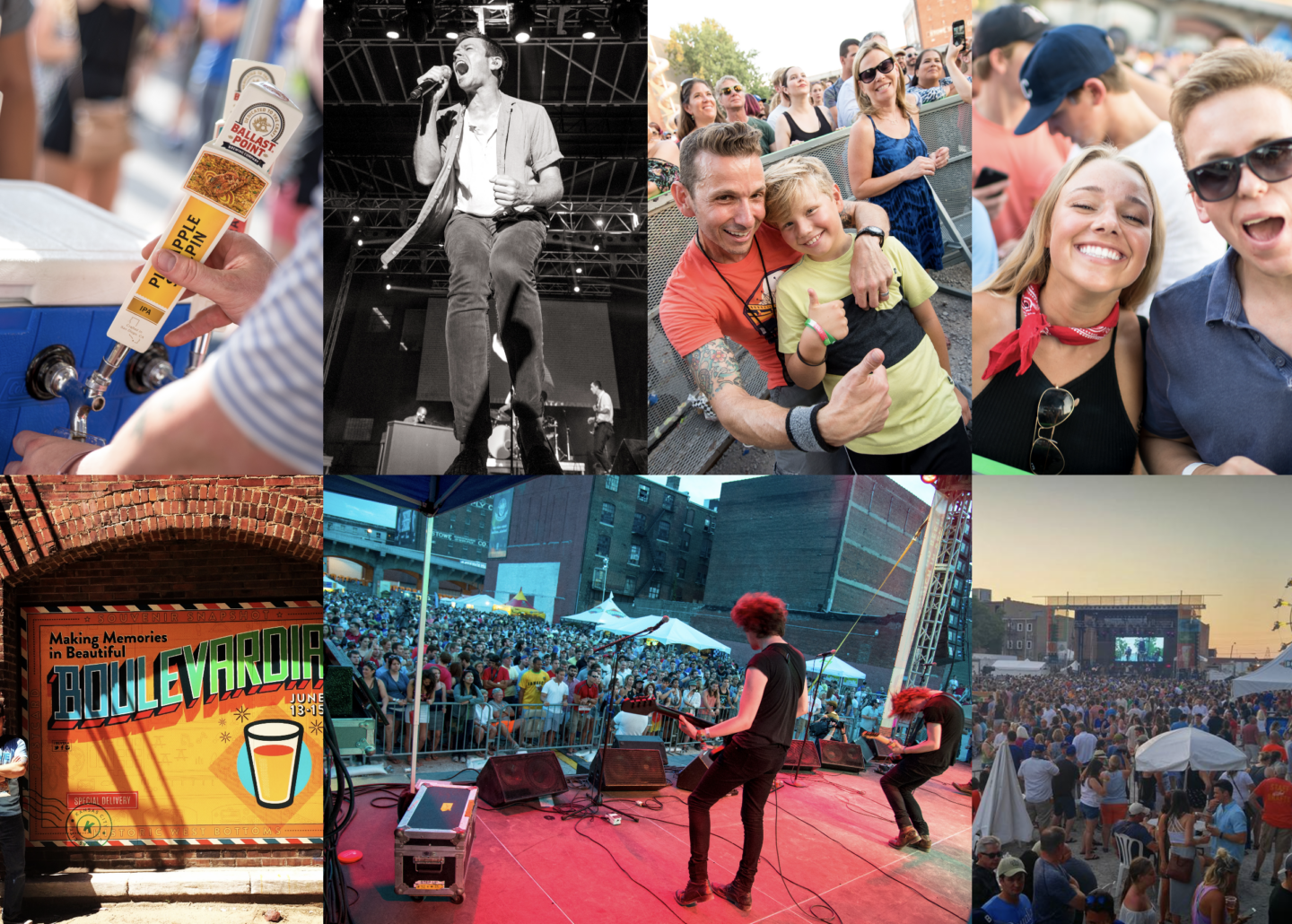 An assortment of photos captured from Boulevardia's festival the first three years. 