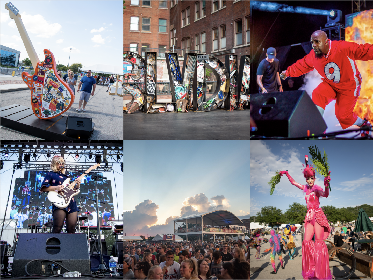 An assortment of photos captured from Boulevardia's festival from 2017 to 2019. 