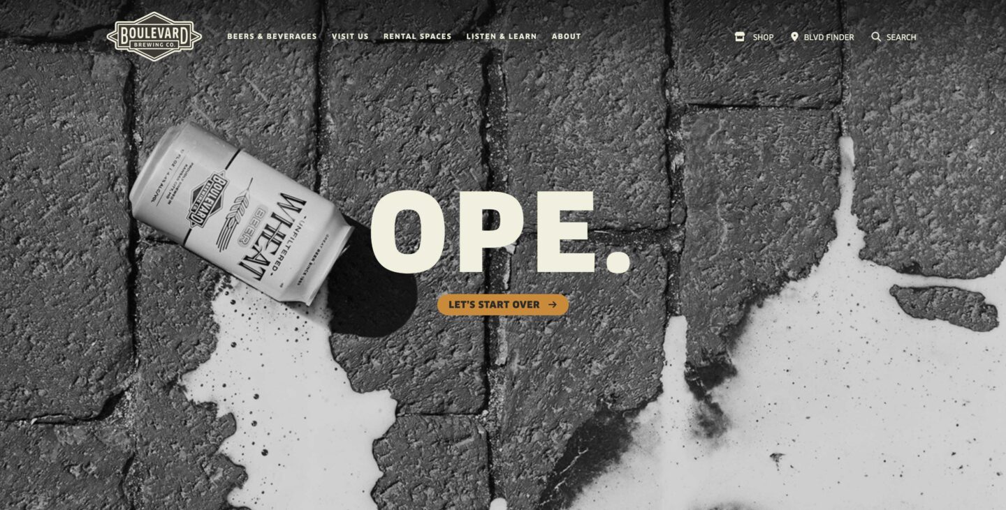 Screenshot of P3's 404 page on Boulevard.com 